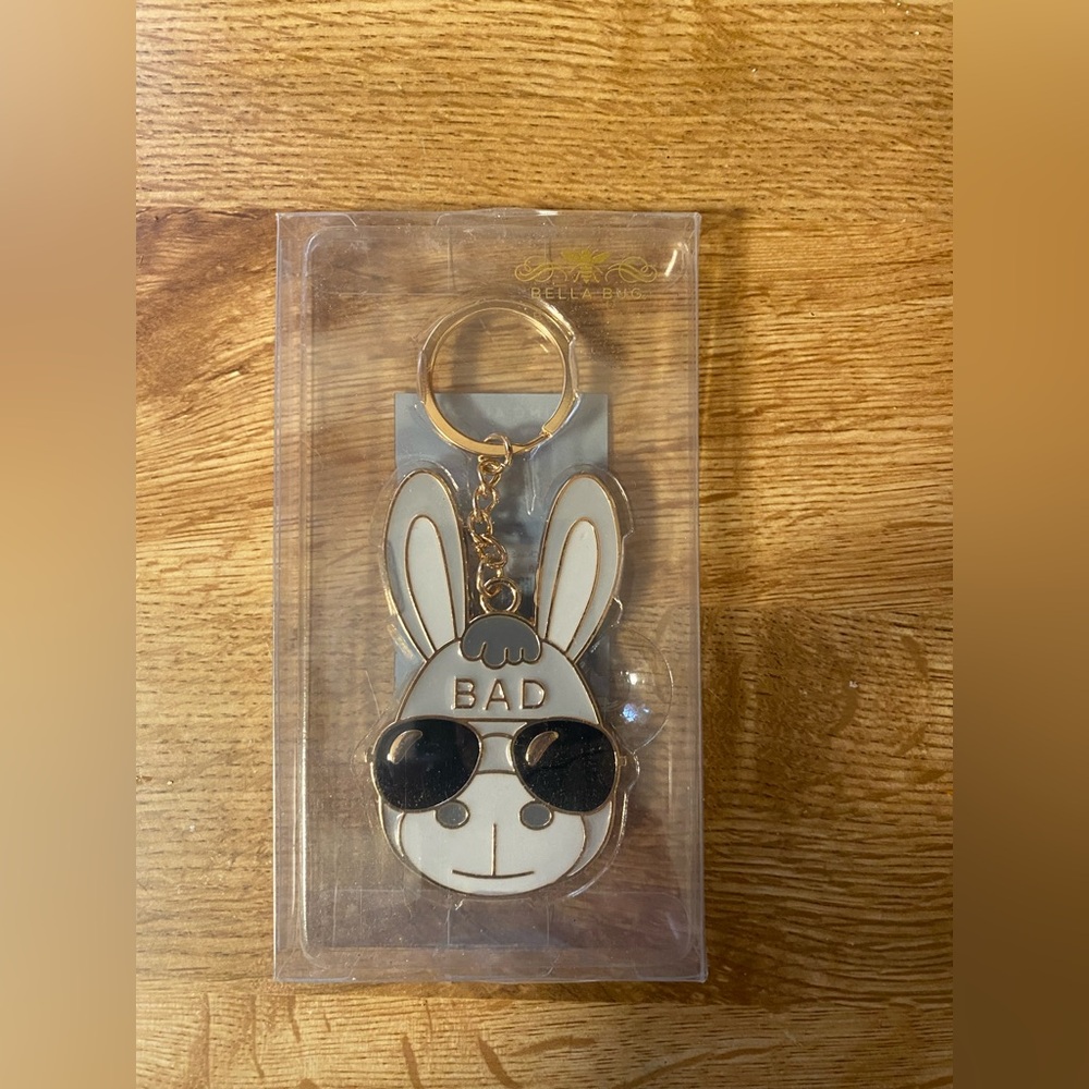 Donkey Keychain with Sunglasses